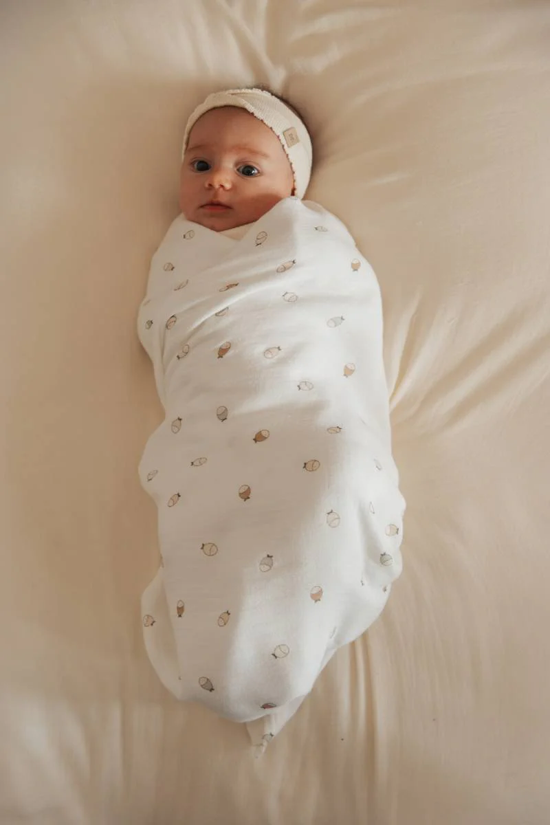 Swaddle Muslin XL multi-uso 120x120cm - FISHES 242 - Image 2