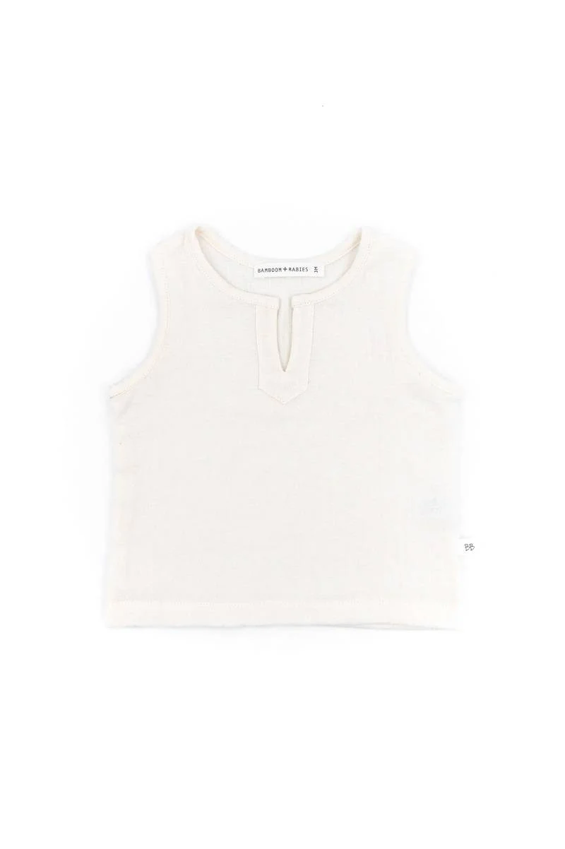 Top smanicato Muslin - Bianco 61