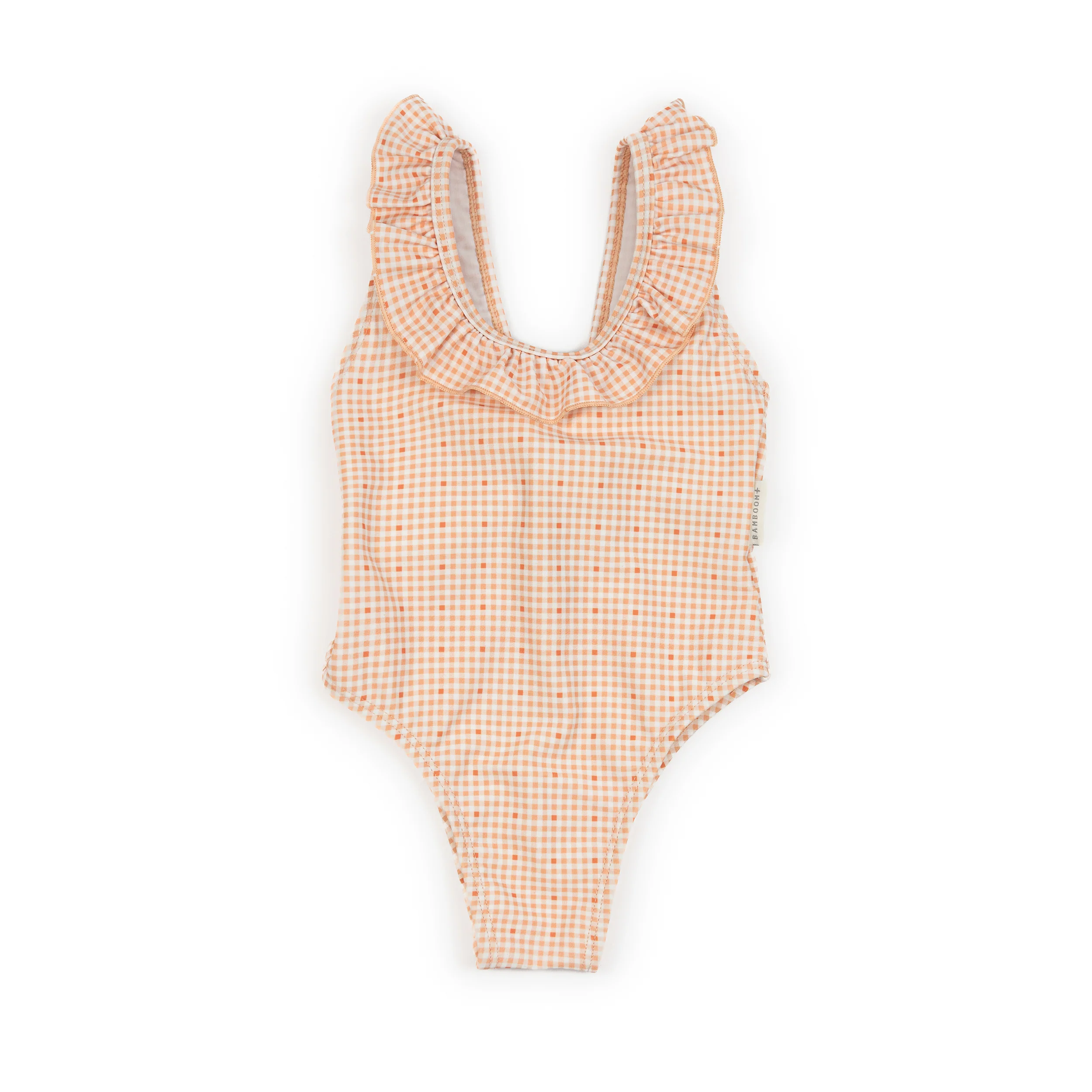 Tutina da mare bimba spalle volant - PEACHY SQUARE 434
